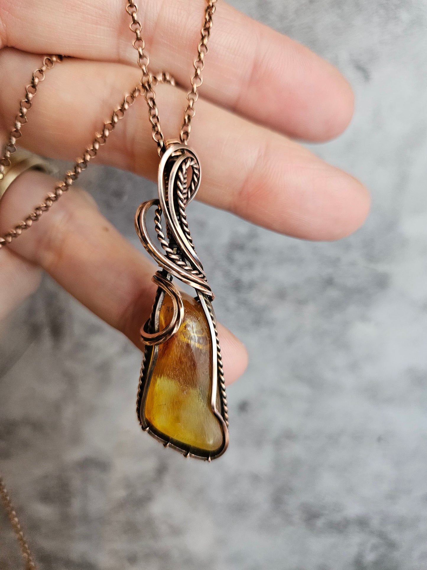 Baltic amber pendant