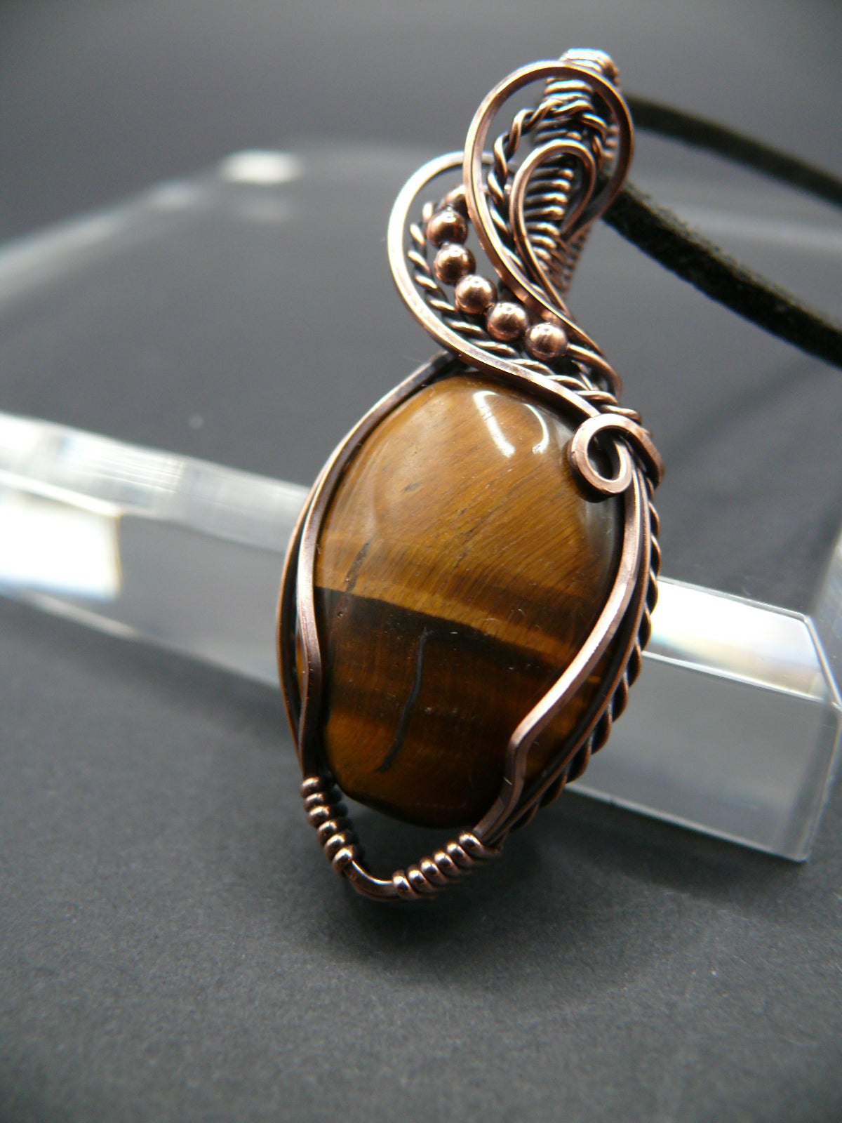 Tiger eye gemstone pendant