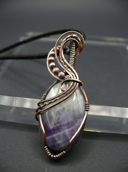 Amethyst gemstone pendant necklace