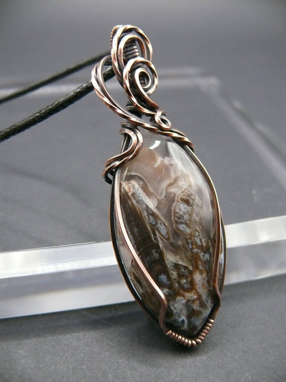 Ocean jasper gemstone pendant