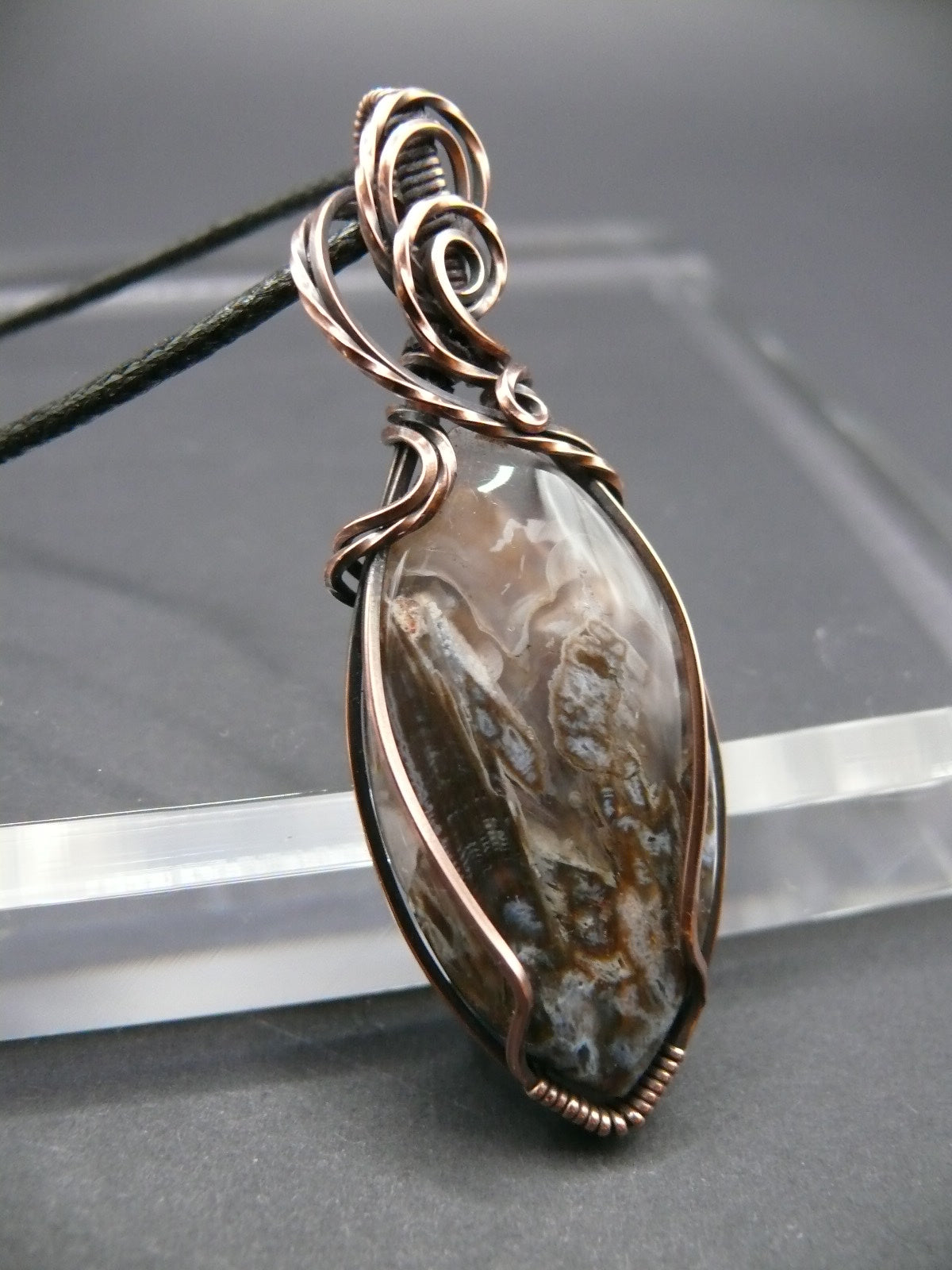 Ocean jasper gemstone pendant