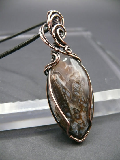 Ocean jasper gemstone pendant