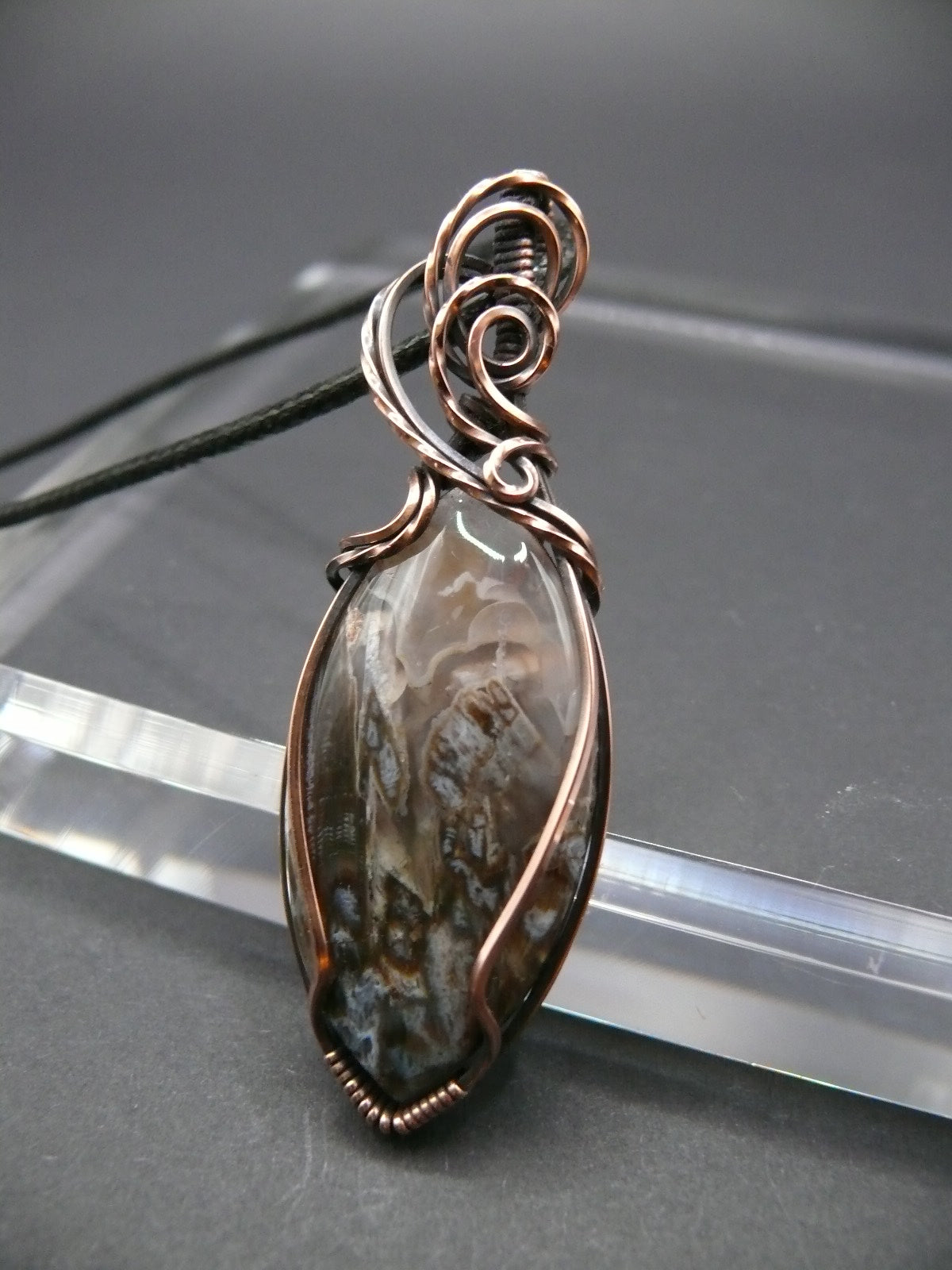 Ocean jasper gemstone pendant