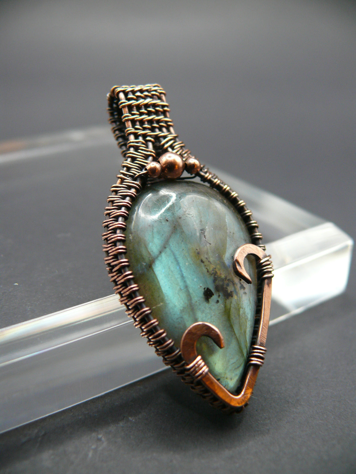 Shiney Labradorite Gemstone Copper Wire Wrapped Pendant buy Copper Jewelry Labradorite Handmade Pendant Labradorite Gemstone Gift For Her Ethnic